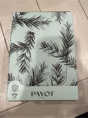Payot Paris Skincare Mask Pack - Mint Green with Charcoal Leaf Print